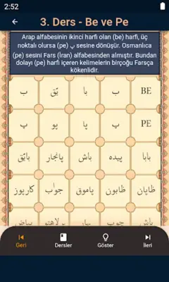 Osmanlıca Öğreniyorum android App screenshot 2
